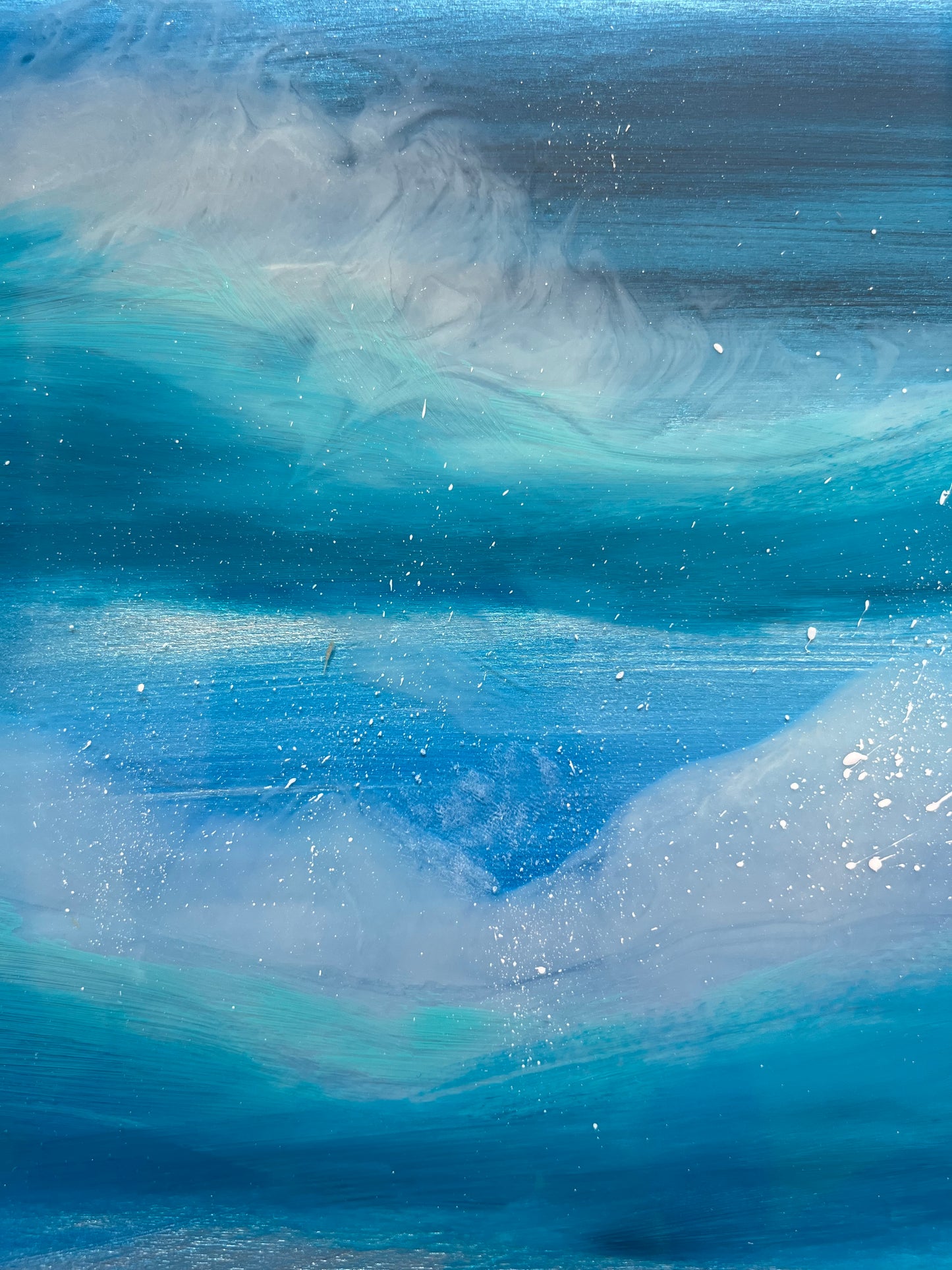 Abstract Resin Artwork | Square