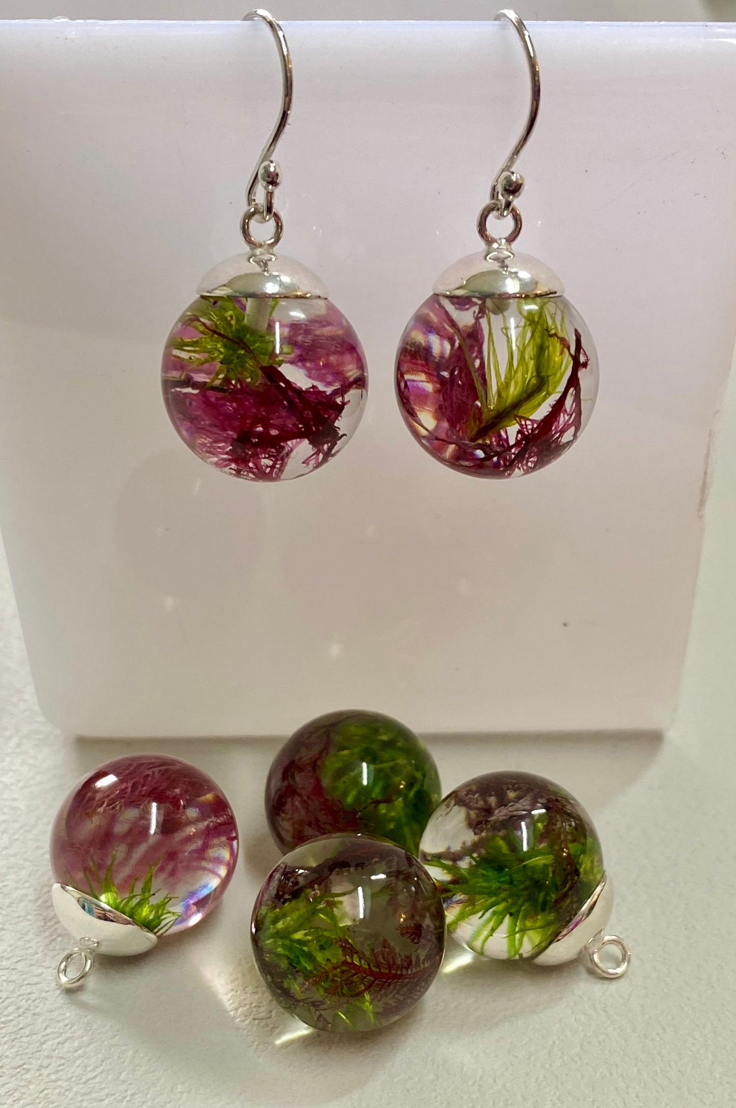 Shetland Seaweed Drop Earrings | Mixed