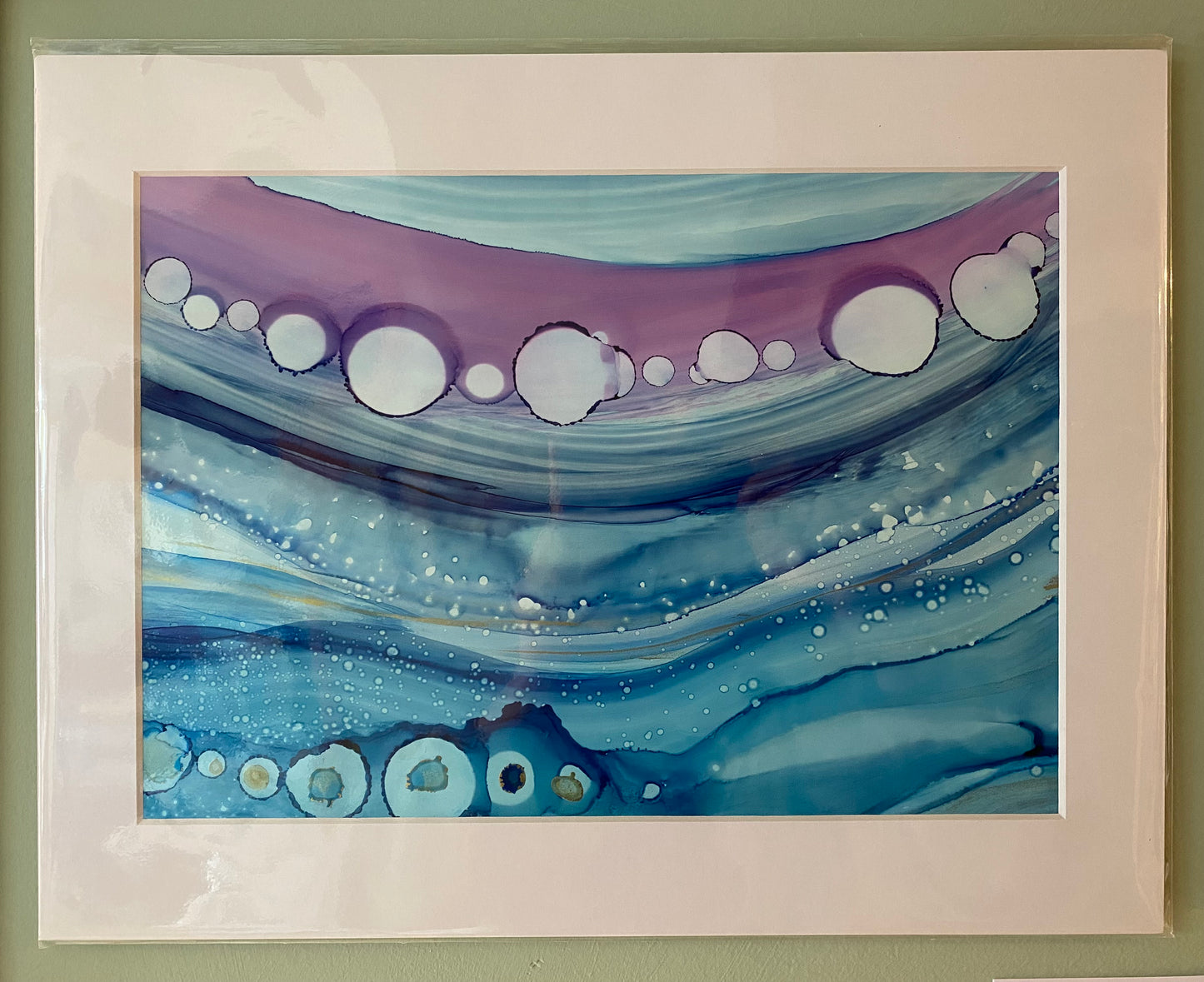 Shetland Sea Swimming Ink Painting