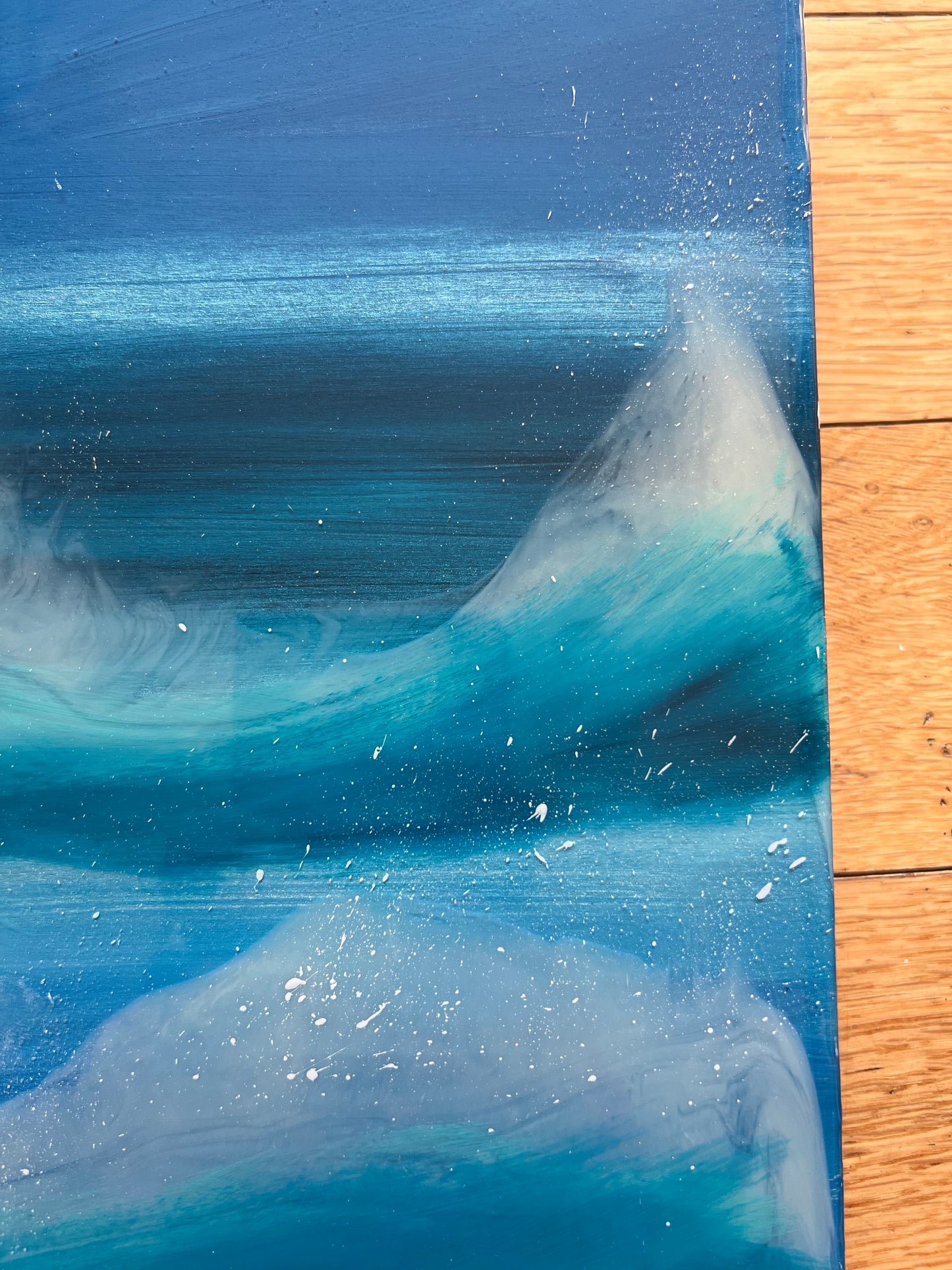 Abstract Resin Artwork | Square