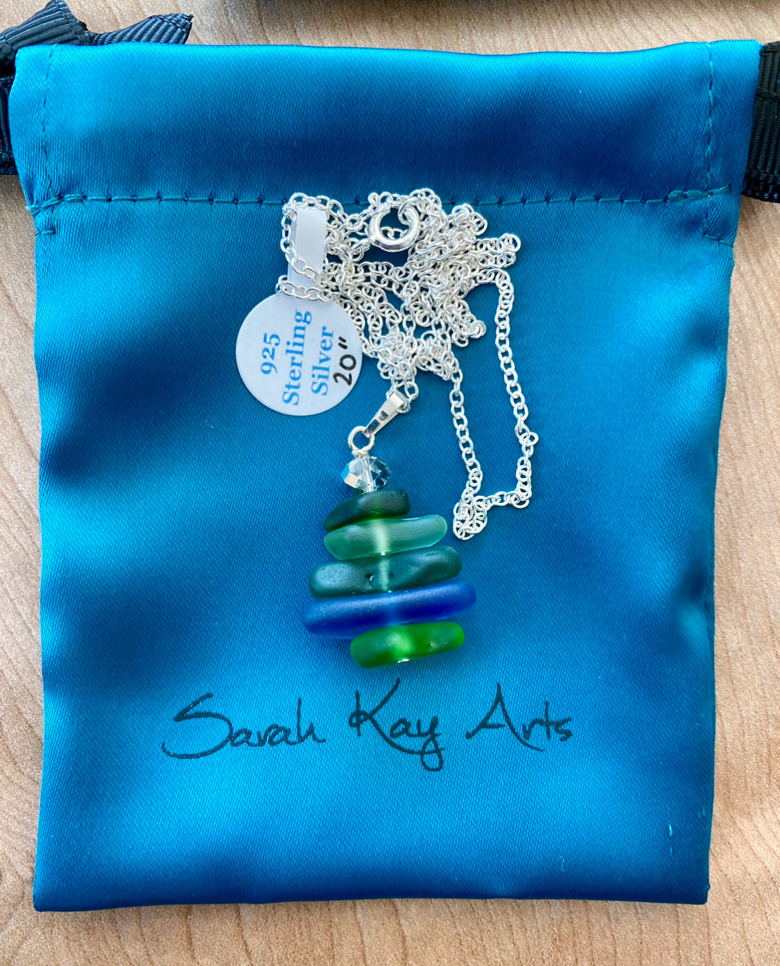 SEA GLASS STACK PENDANTS