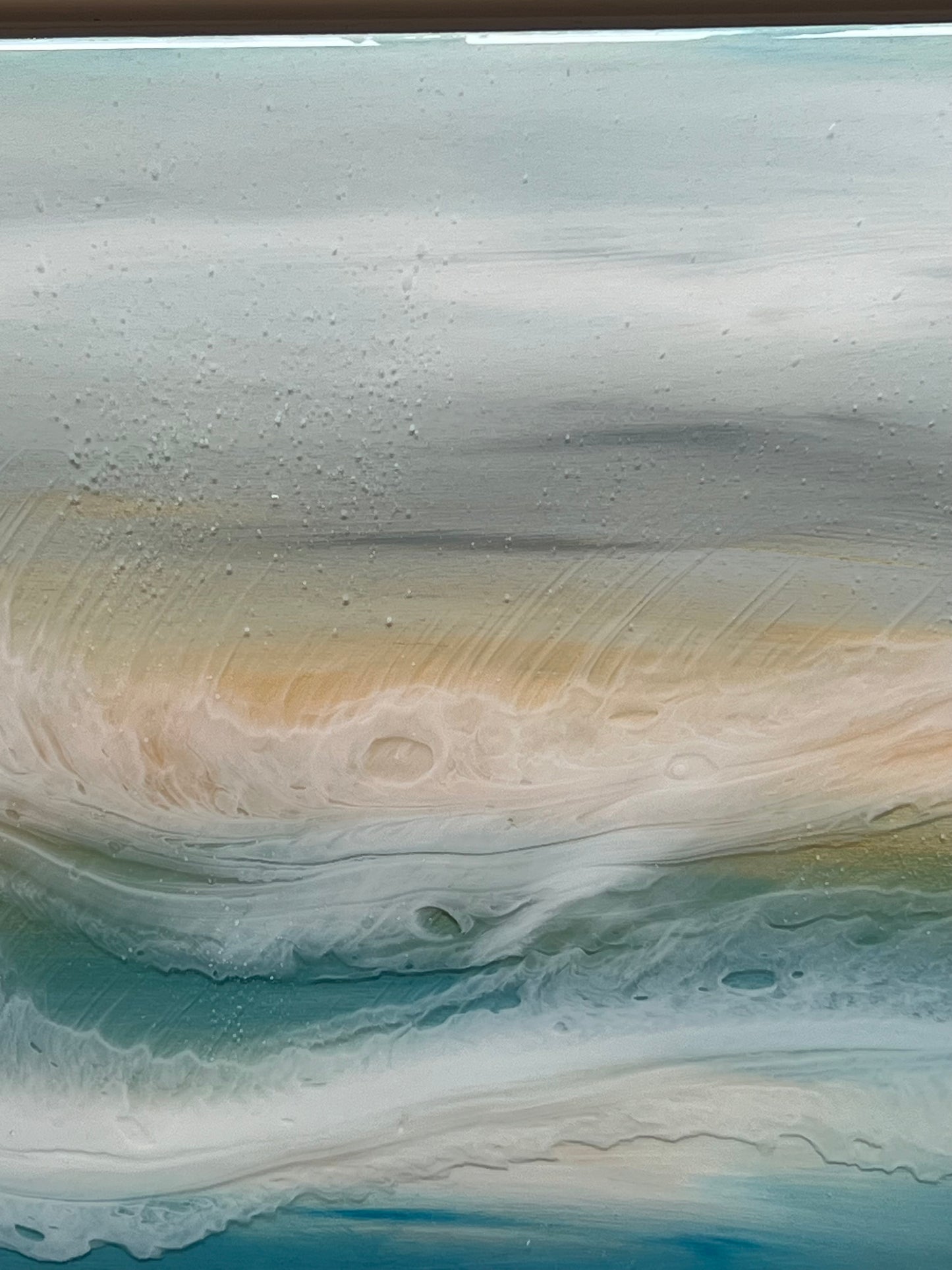 Shetland light Resin seascape | Square
