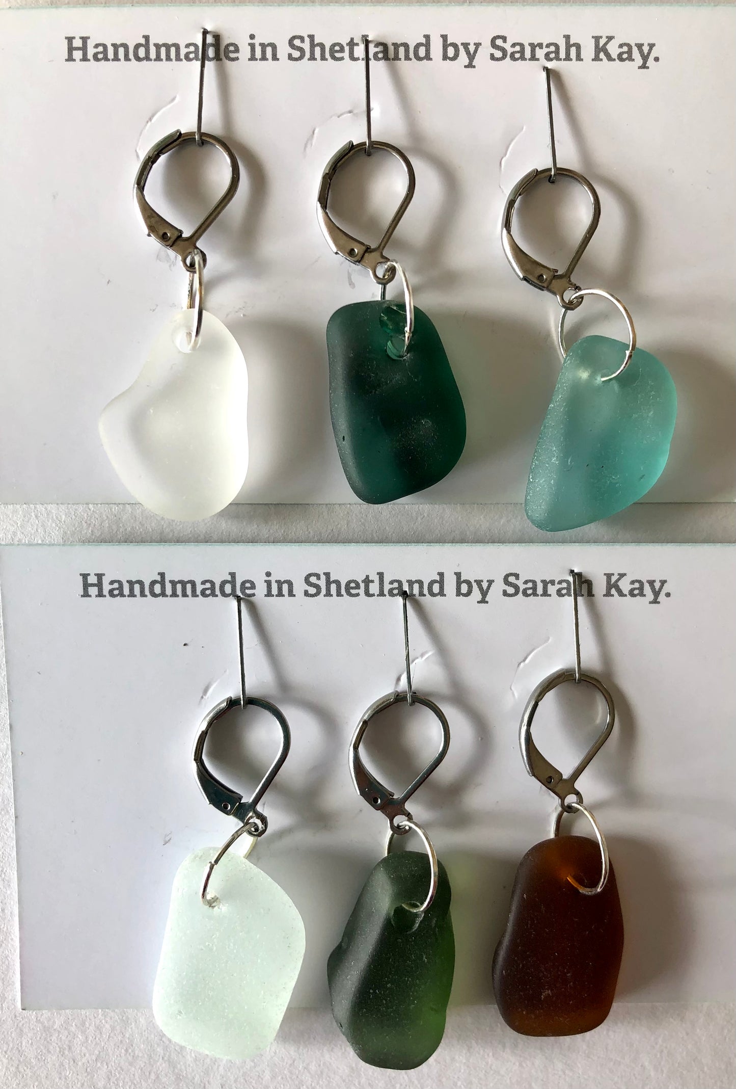 Sea Glass Stitch Markers