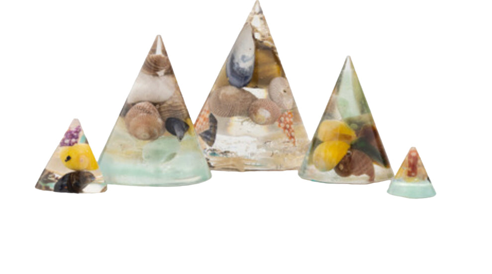 Beach Treasure Resin Cones | Various Sizes