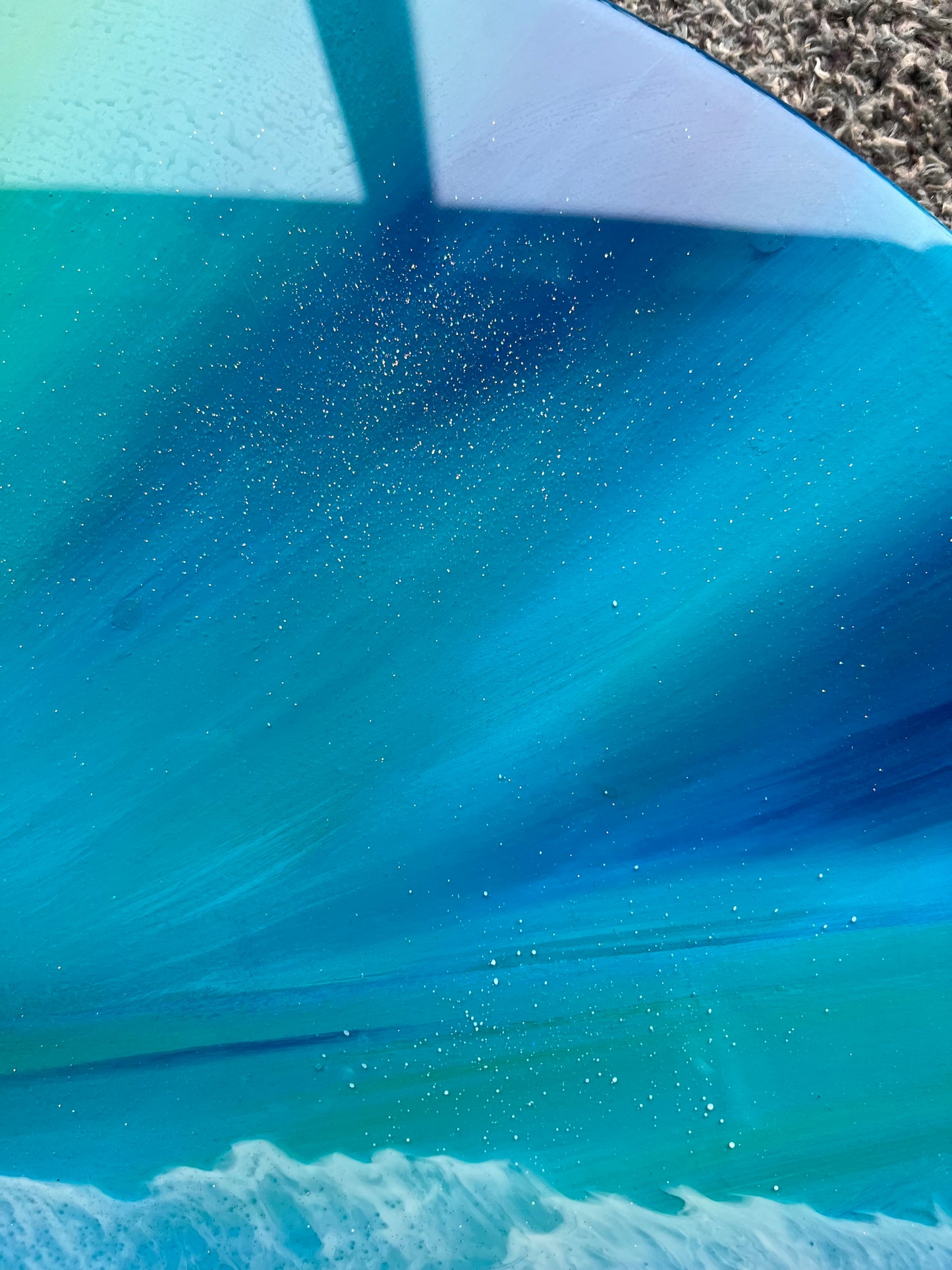 Ultimate Aurora Seascape Art | Circle 60 cms