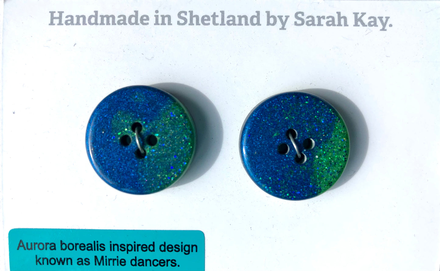 Shetland Mirrie Dancers Resin Buttons