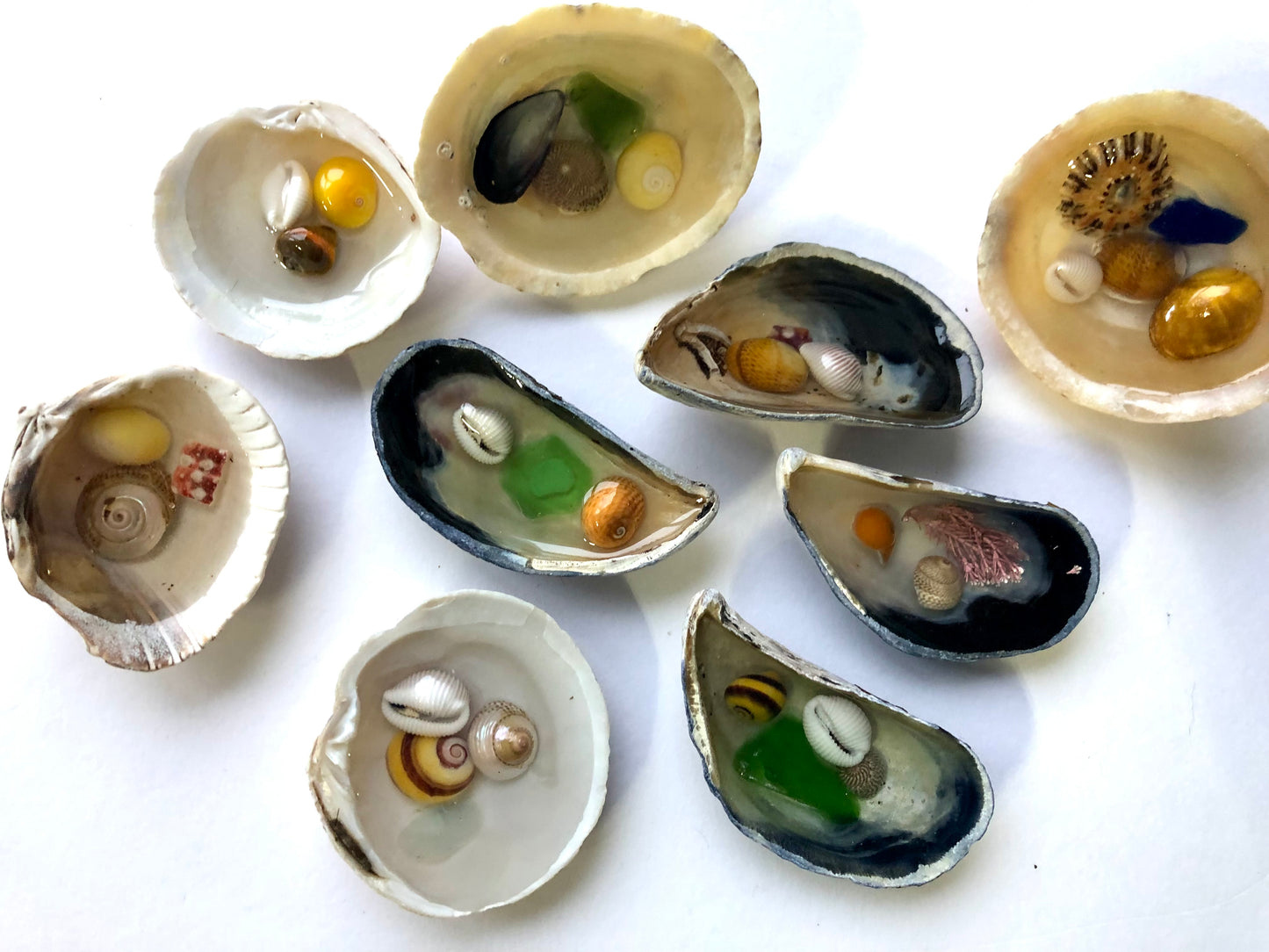 Resin Filled Shell puddles
