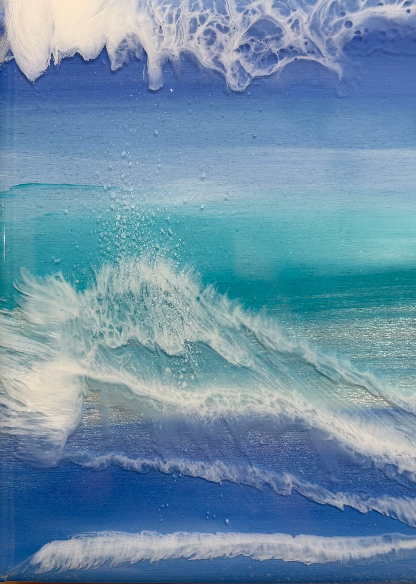 Autumn swell resin seascape