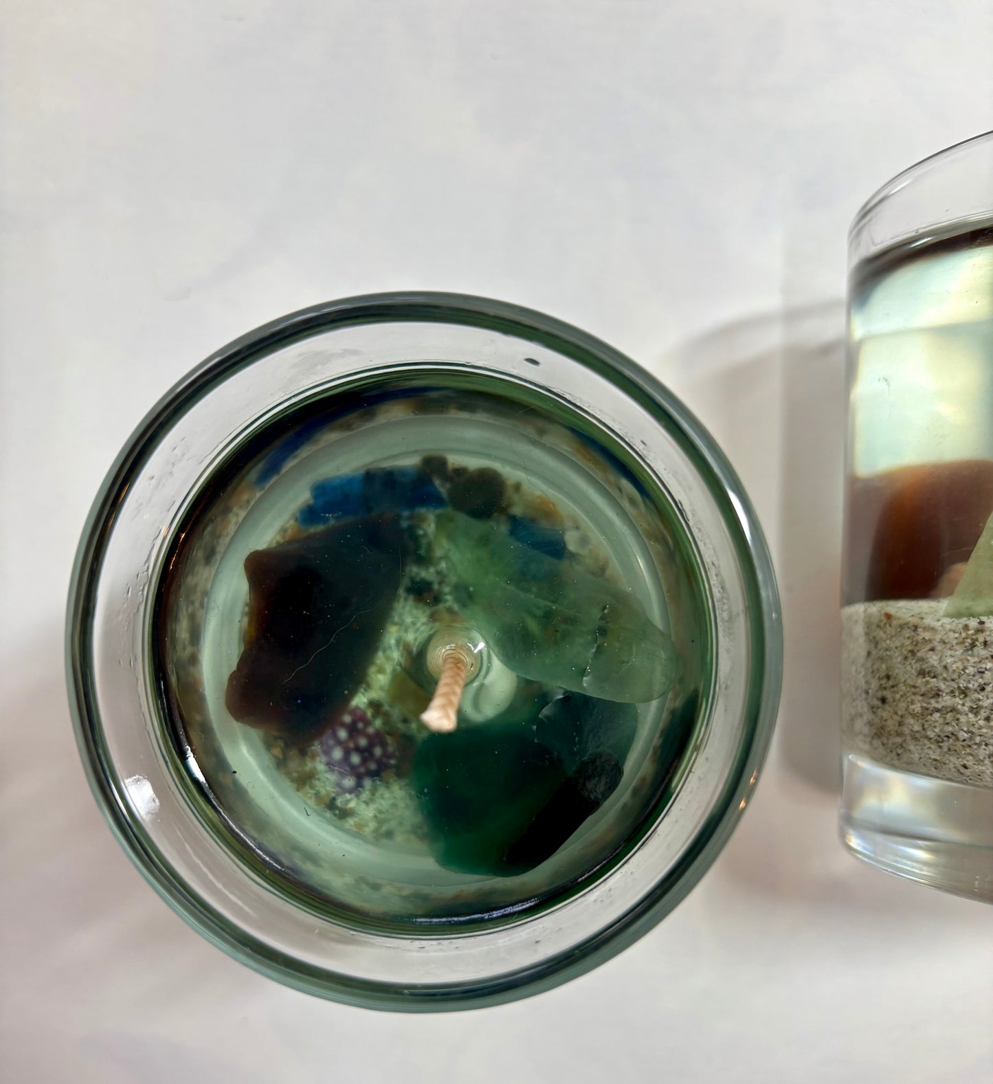 Sea glass Gel Candle