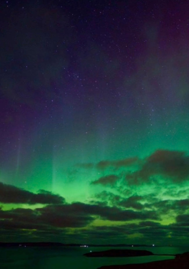 Aurora Borealis Love Heart Resin Earrings