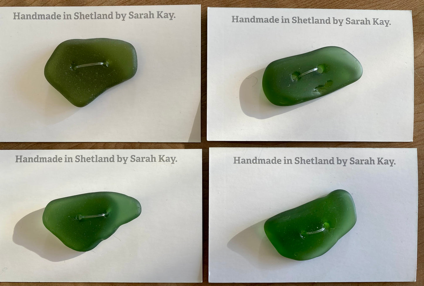 Large Single Sea glass button.
