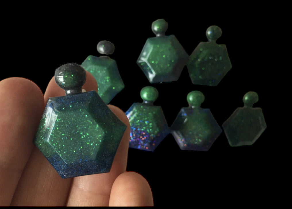 Aurora Borealis Small Resin Brooch