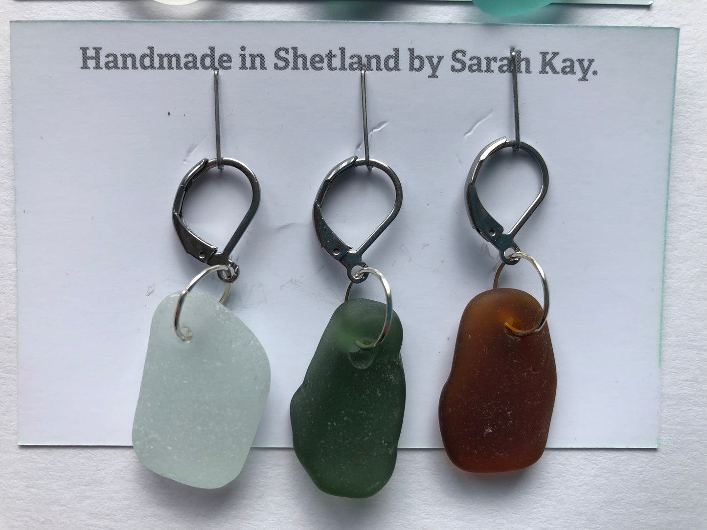 Sea Glass Stitch Markers