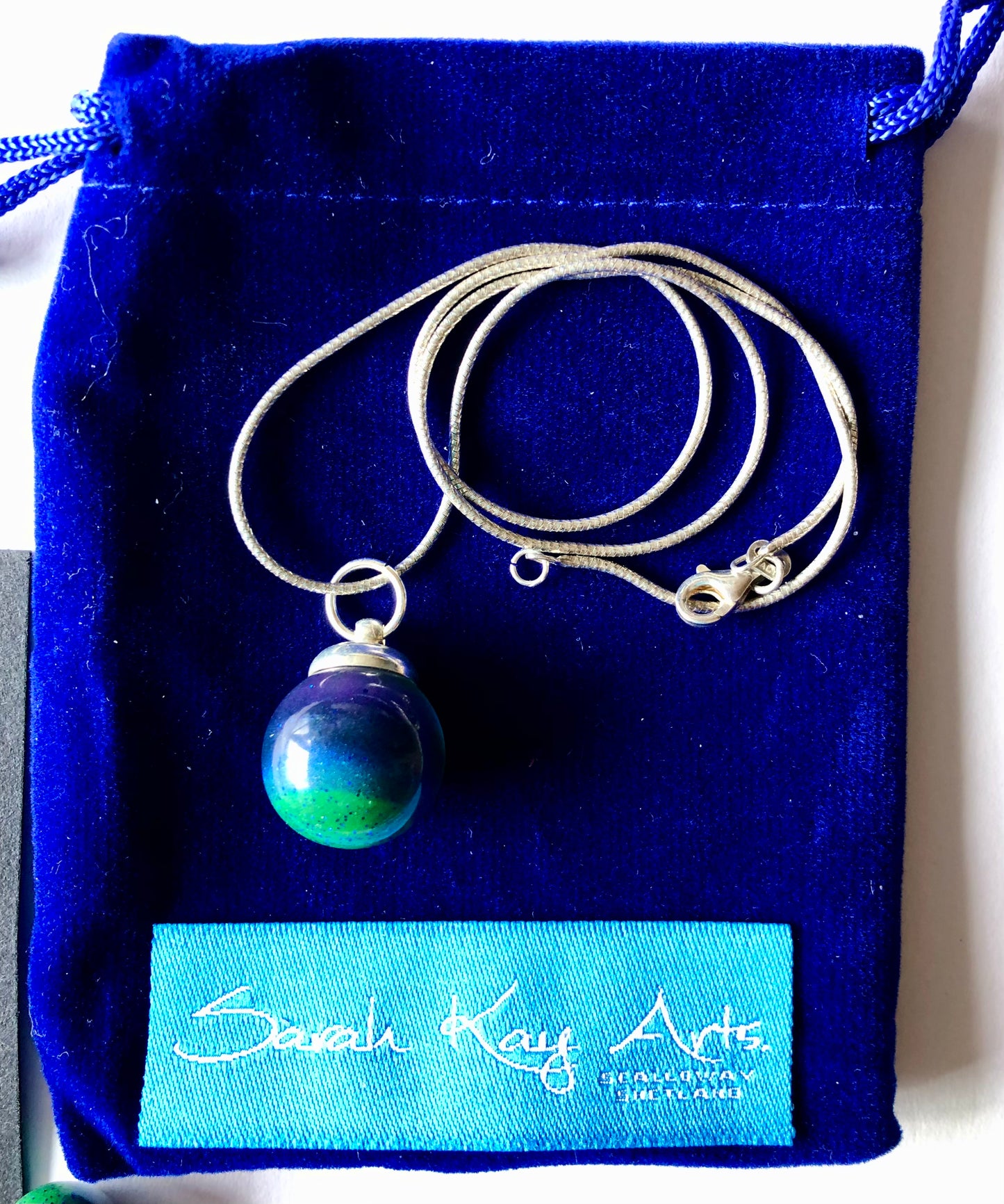 Signature Aurora borealis Resin Pendants