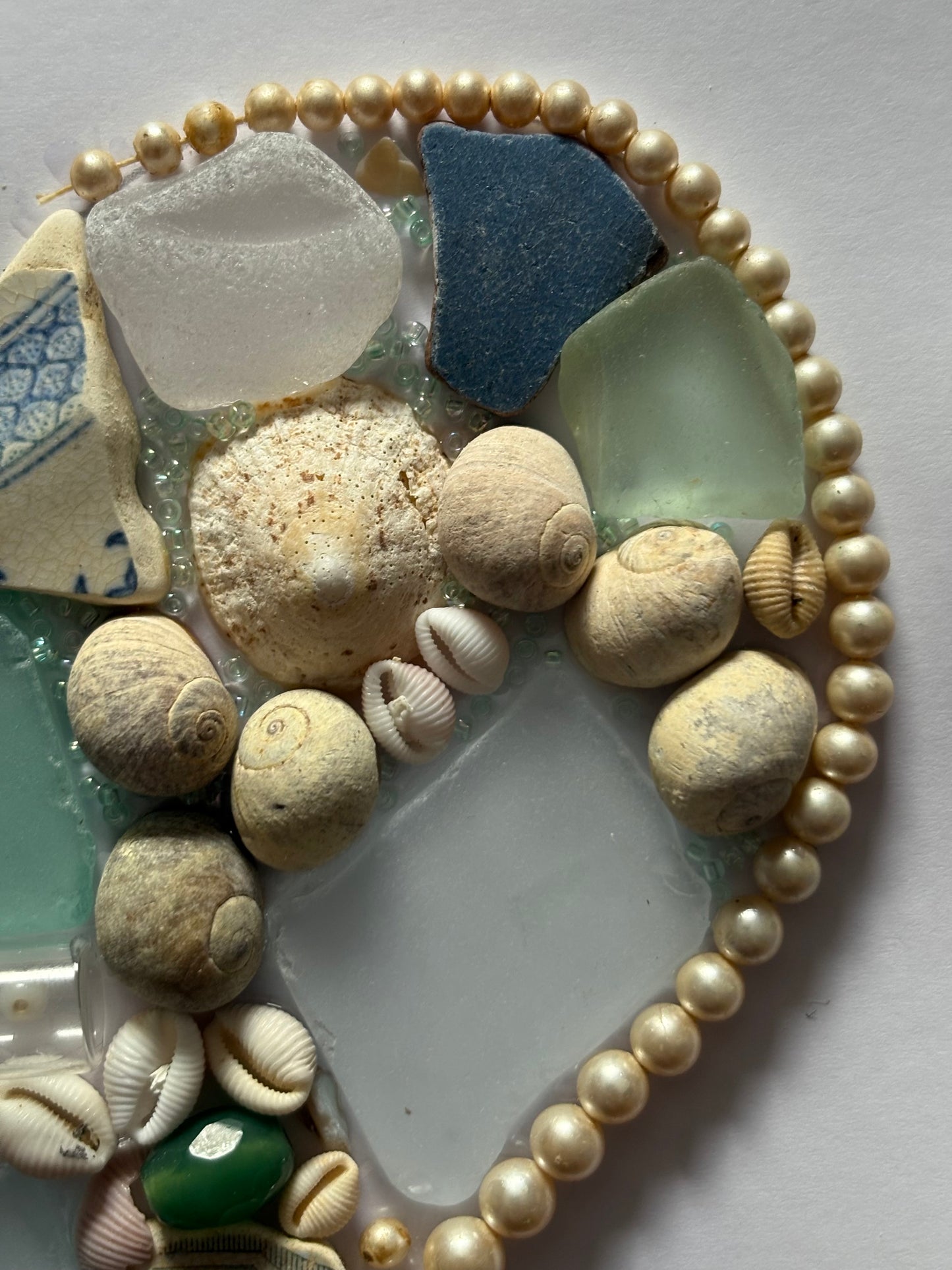Heart beach Mosaic | greens