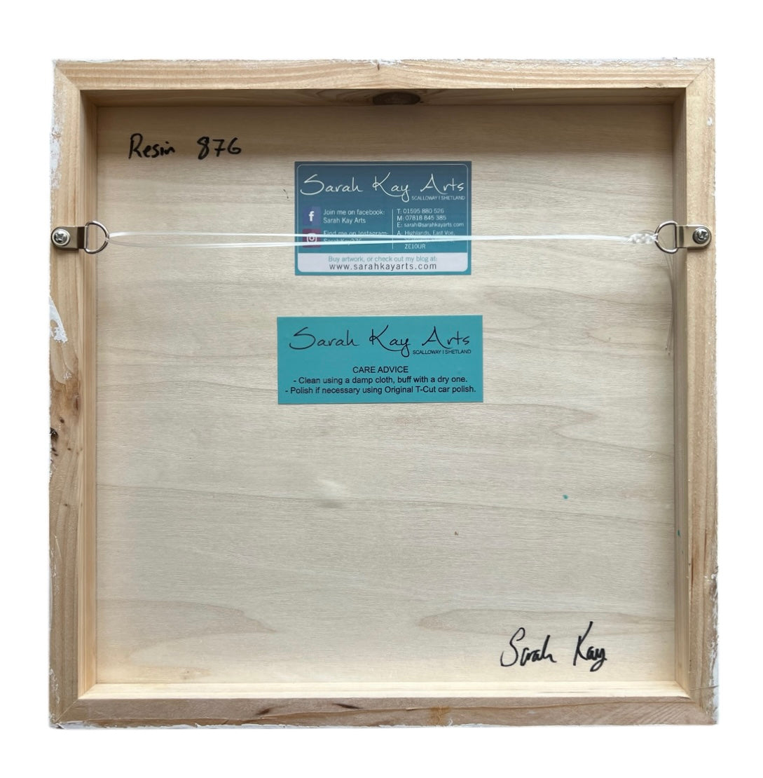 Abstract Resin Artwork | Square