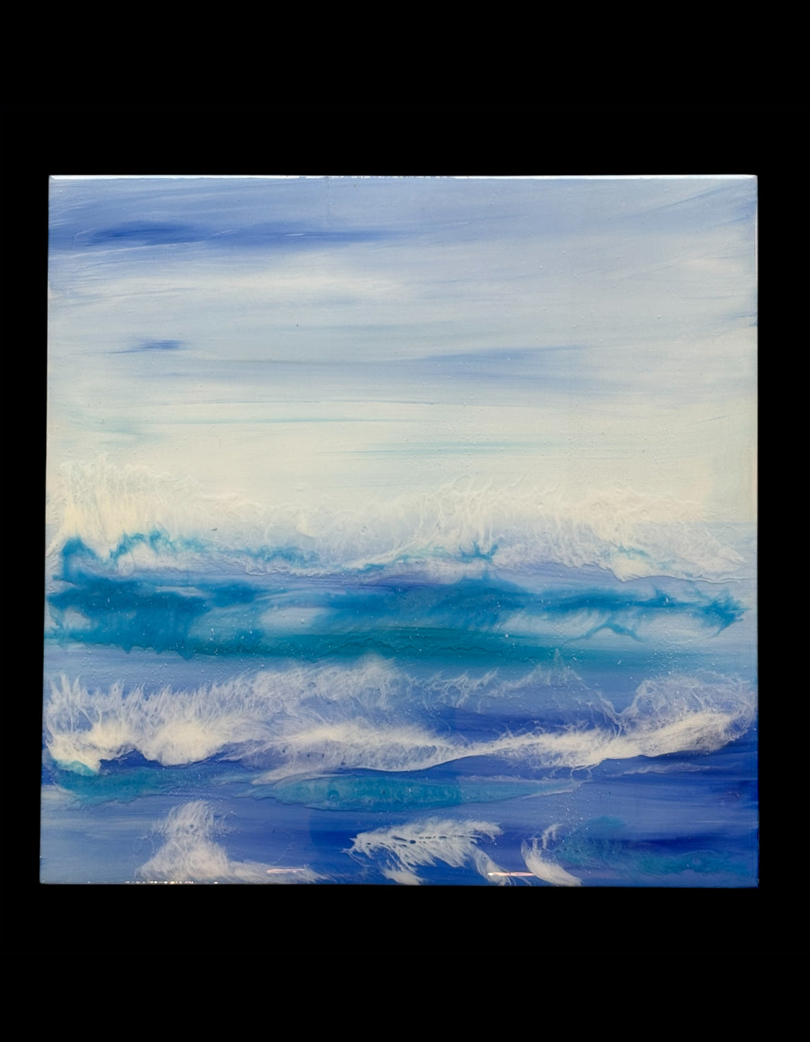 ‘Whispers of the tide” resin seascape