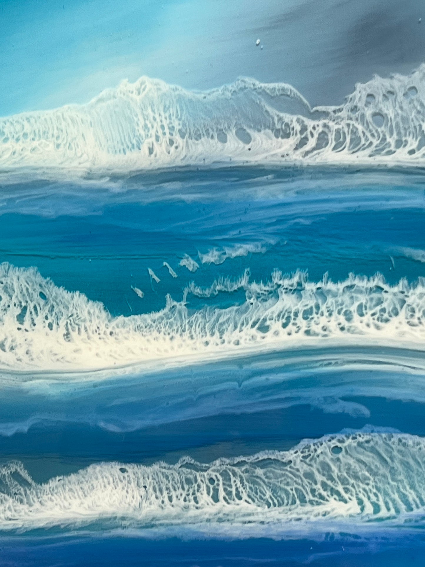 Midnight Surf Resin Artwork | Square