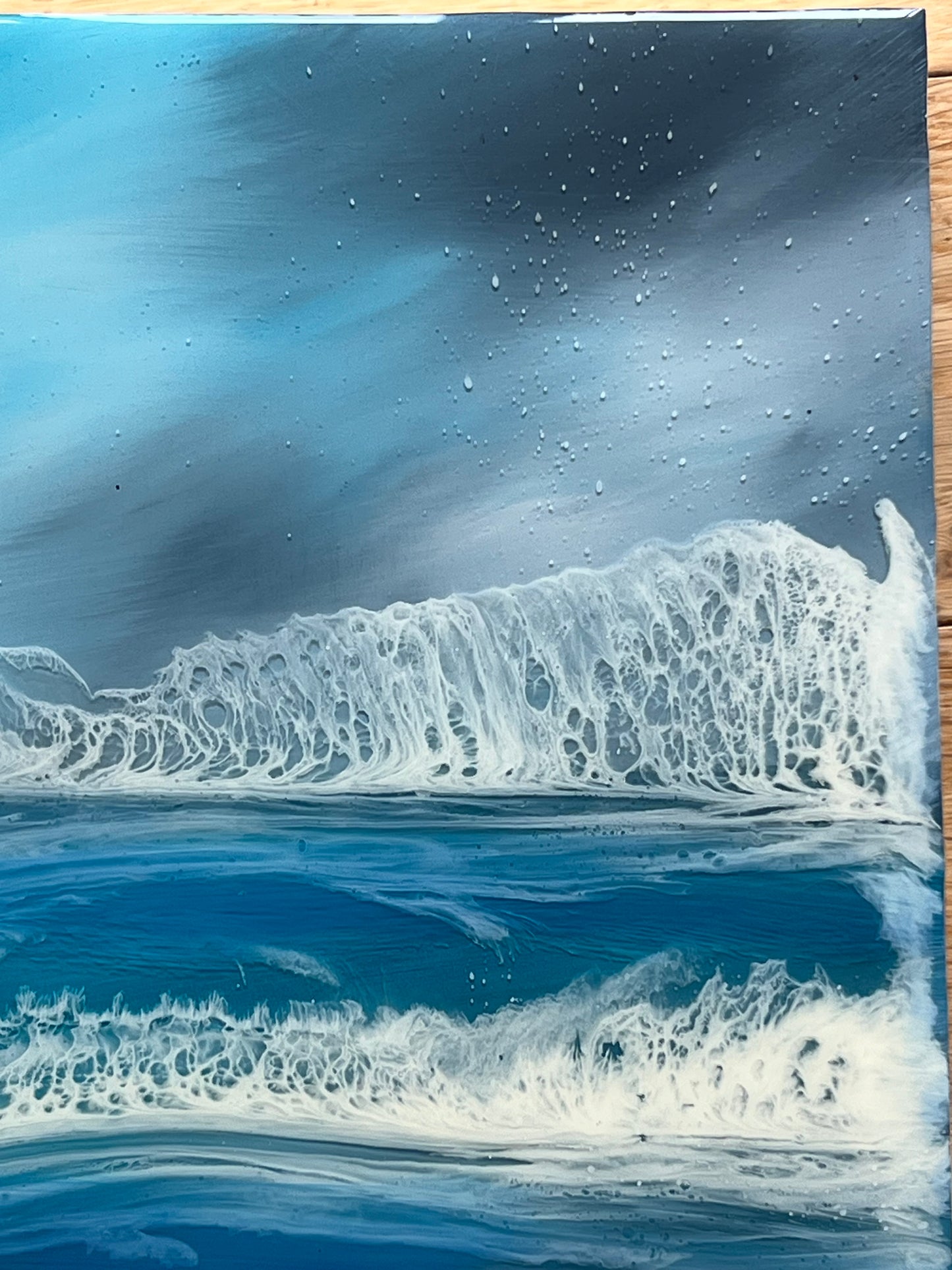 Midnight Surf Resin Artwork | Square