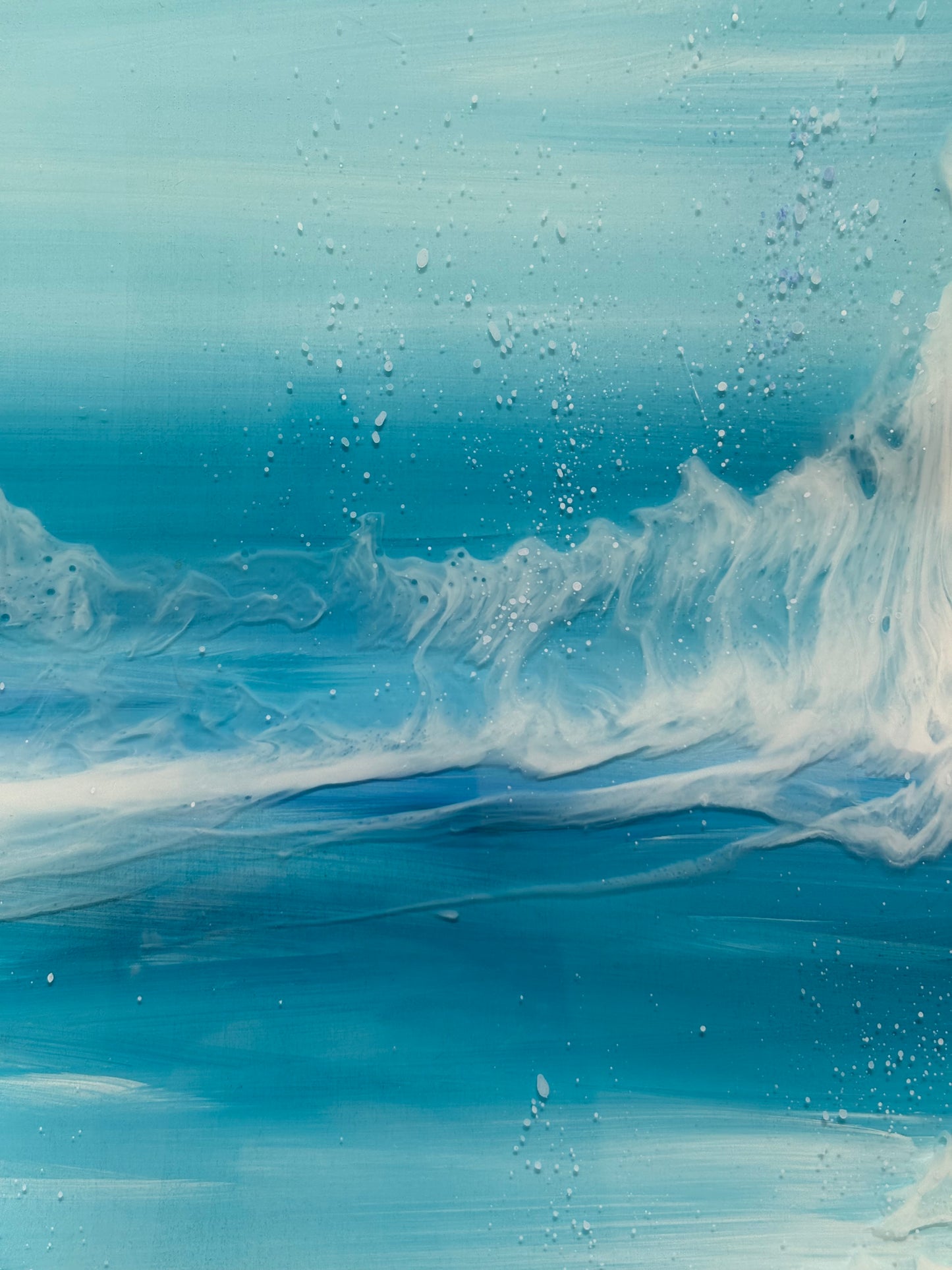Summer breeze Resin Art Seas | square