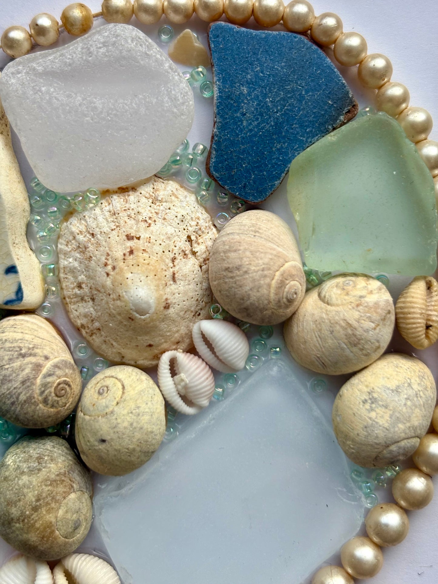 Heart beach Mosaic | greens
