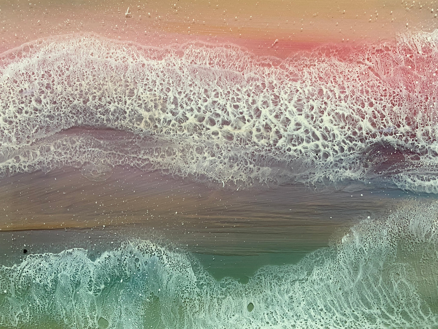 Resin Art sunset sky | Circle