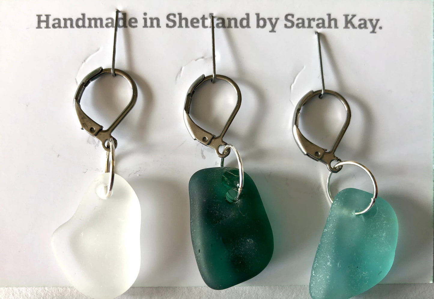 Sea Glass Stitch Markers