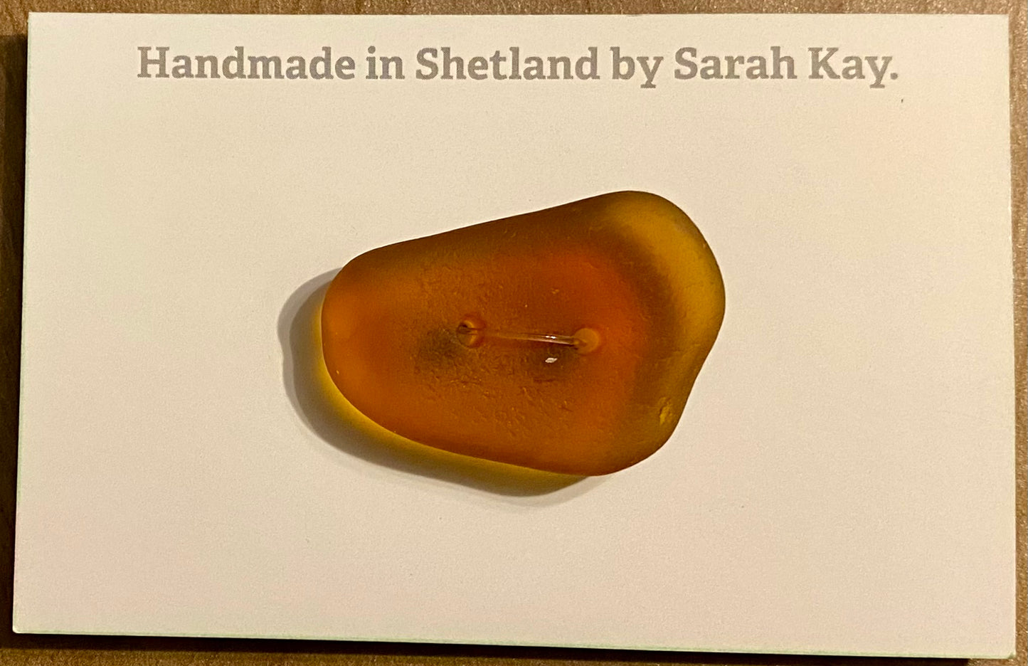 Large Single Sea glass button.