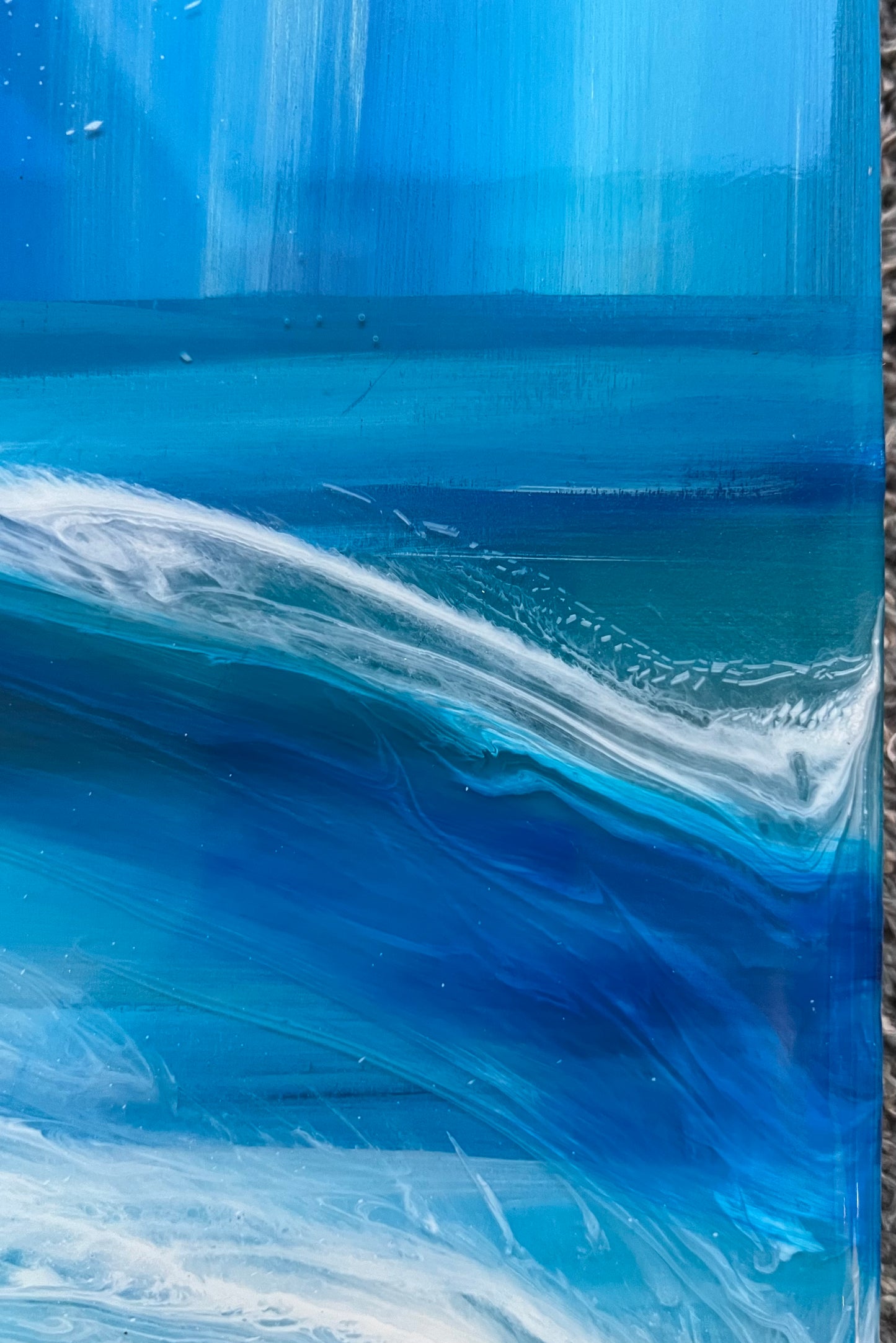 Abstract Resin seascape | Rectangle
