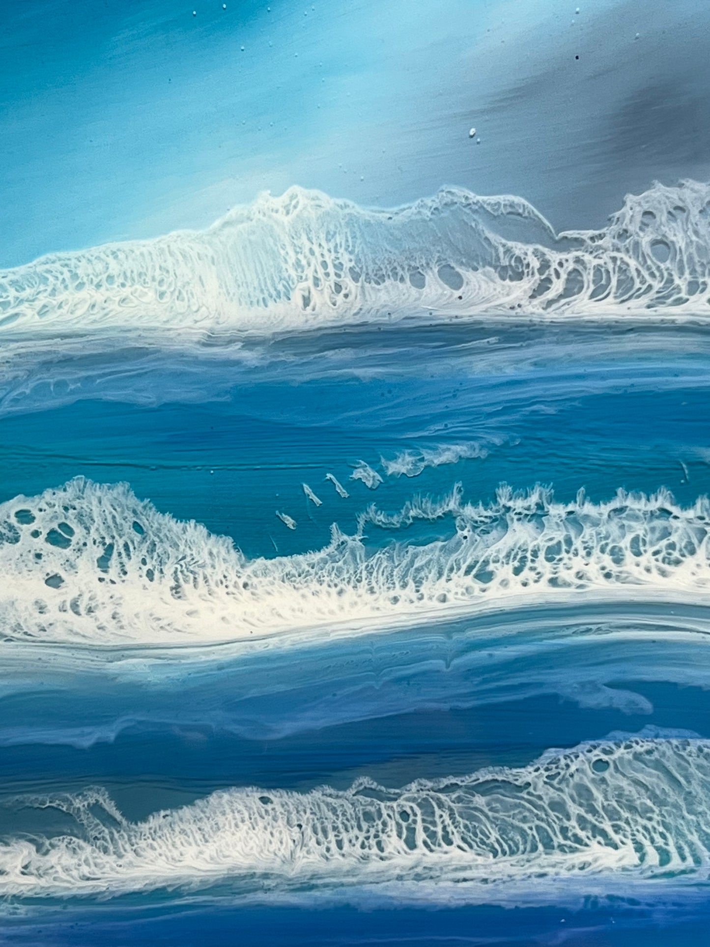 Midnight Surf Resin Artwork | Square