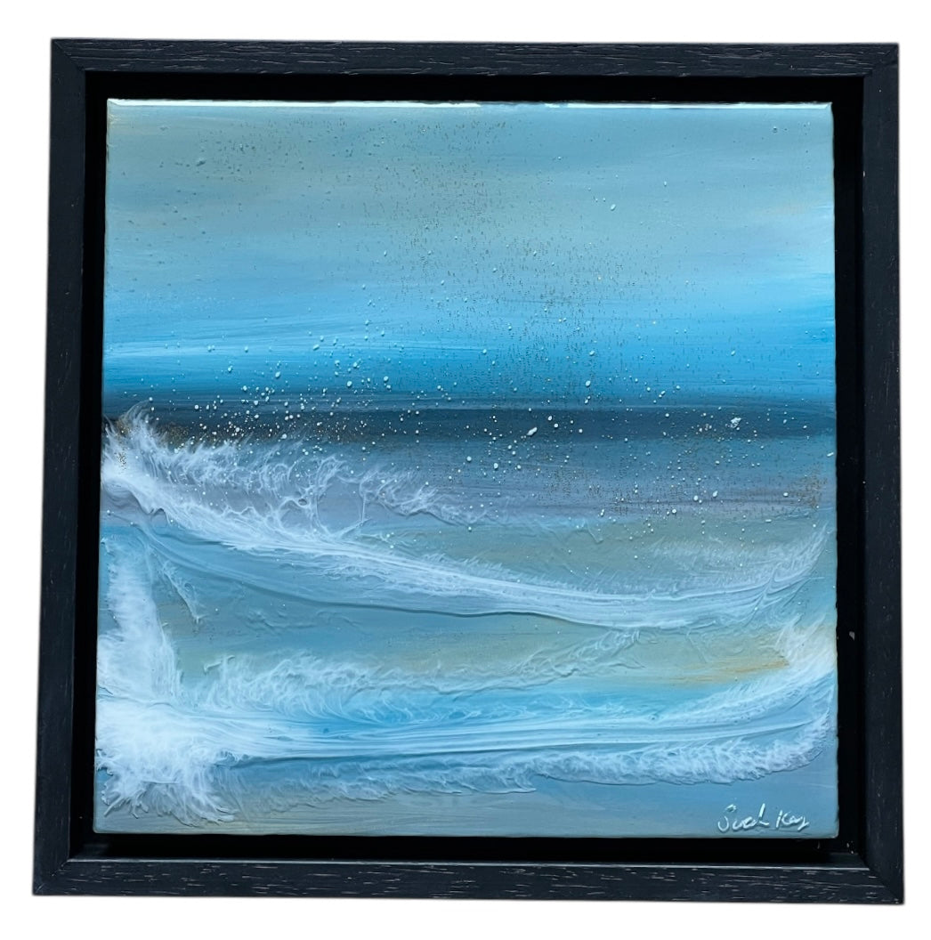 Framed Resin seascape | Square