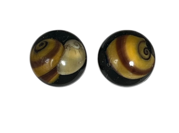 Sunset Beach Earrings With Rare Yellow Whalsay Shells