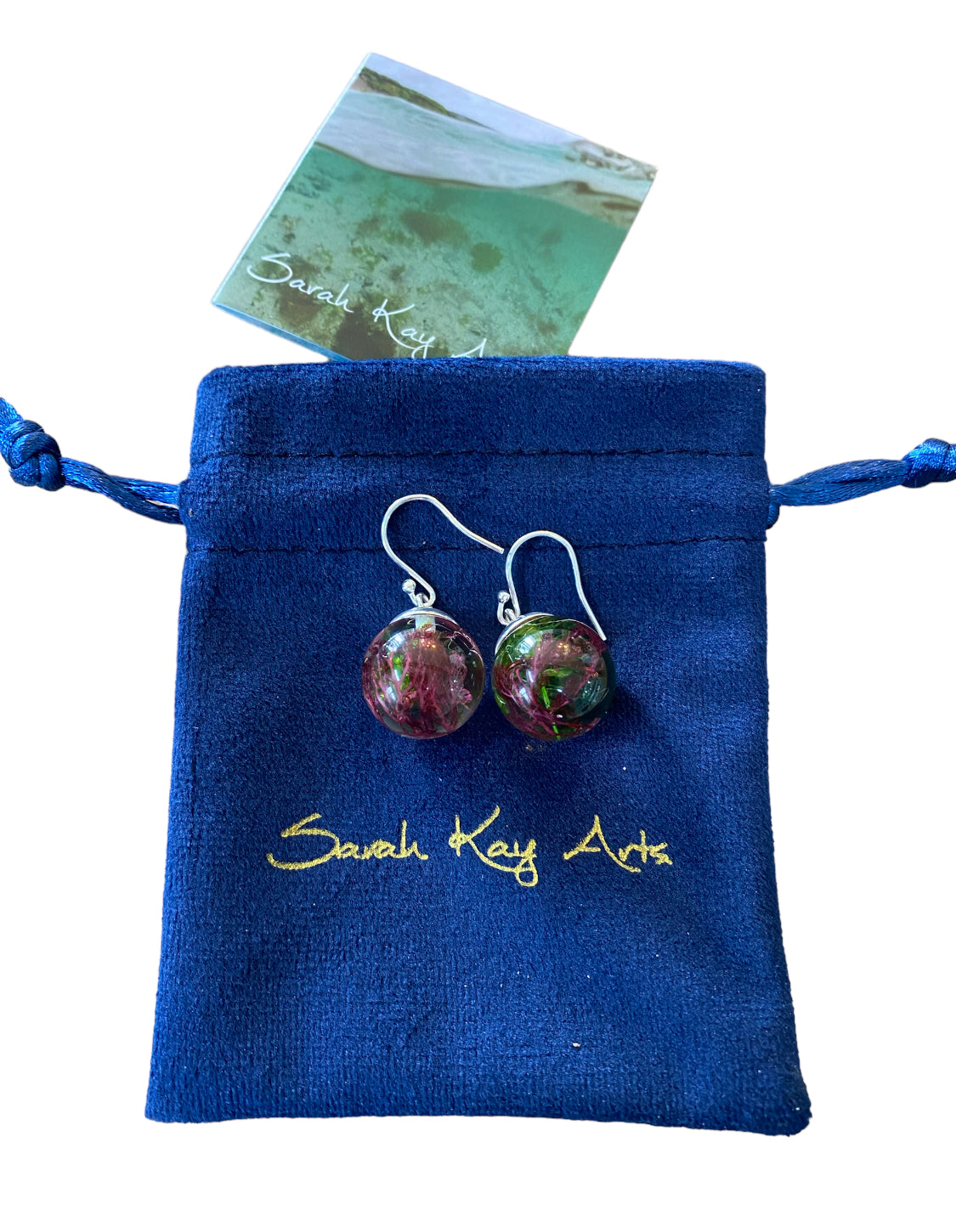 Shetland Seaweed Drop Earrings | Mixed