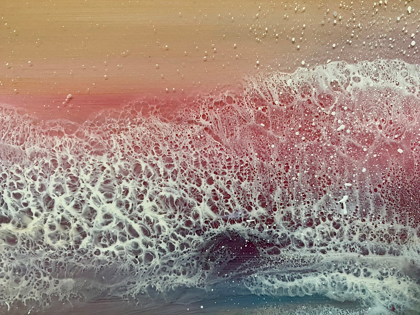 Resin Art sunset sky | Circle