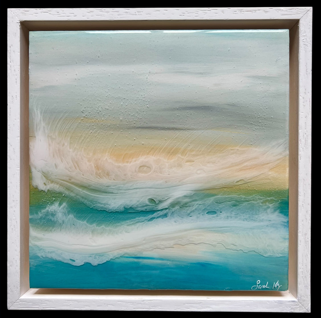 Shetland light Resin seascape | Square