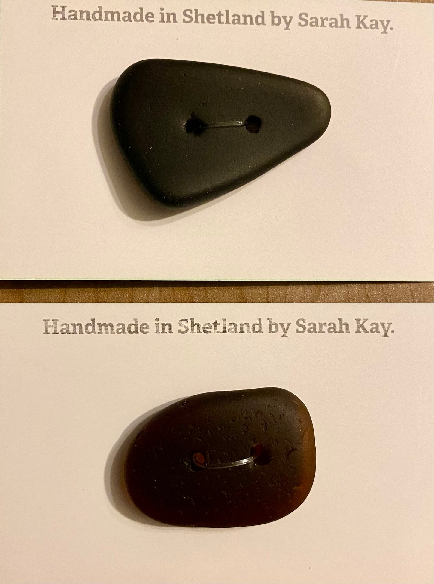 Large Single Sea glass button.