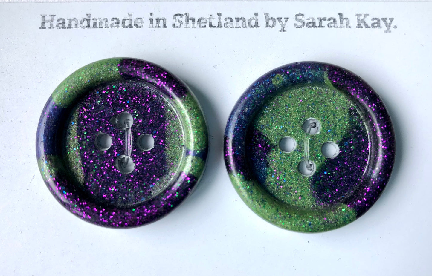 Shetland Mirrie Dancers Resin Buttons