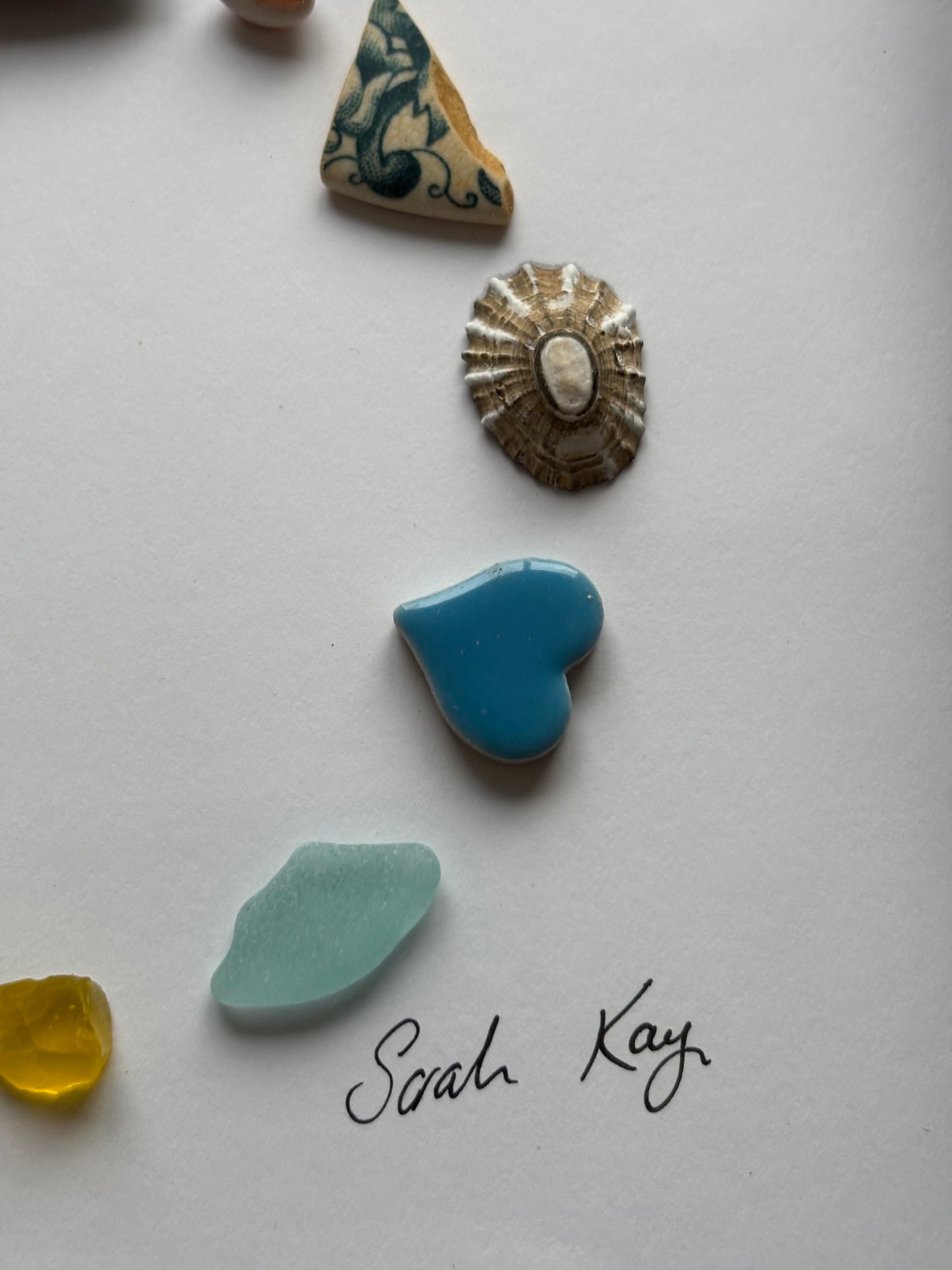 Circle of the sea - yellow glass