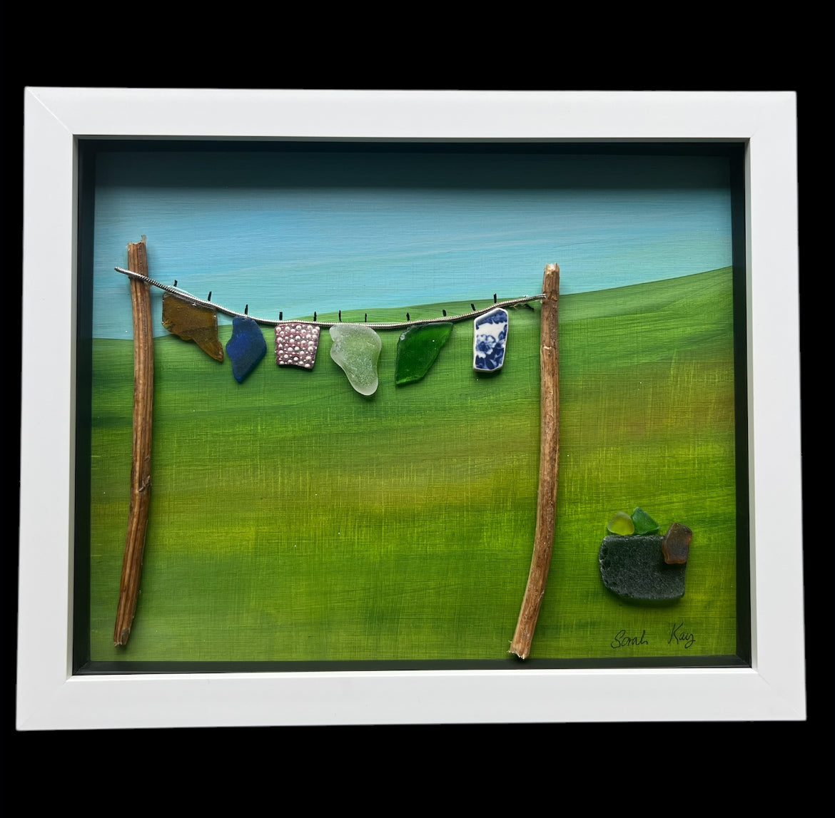 Beach Treasure Washing Line Artwork