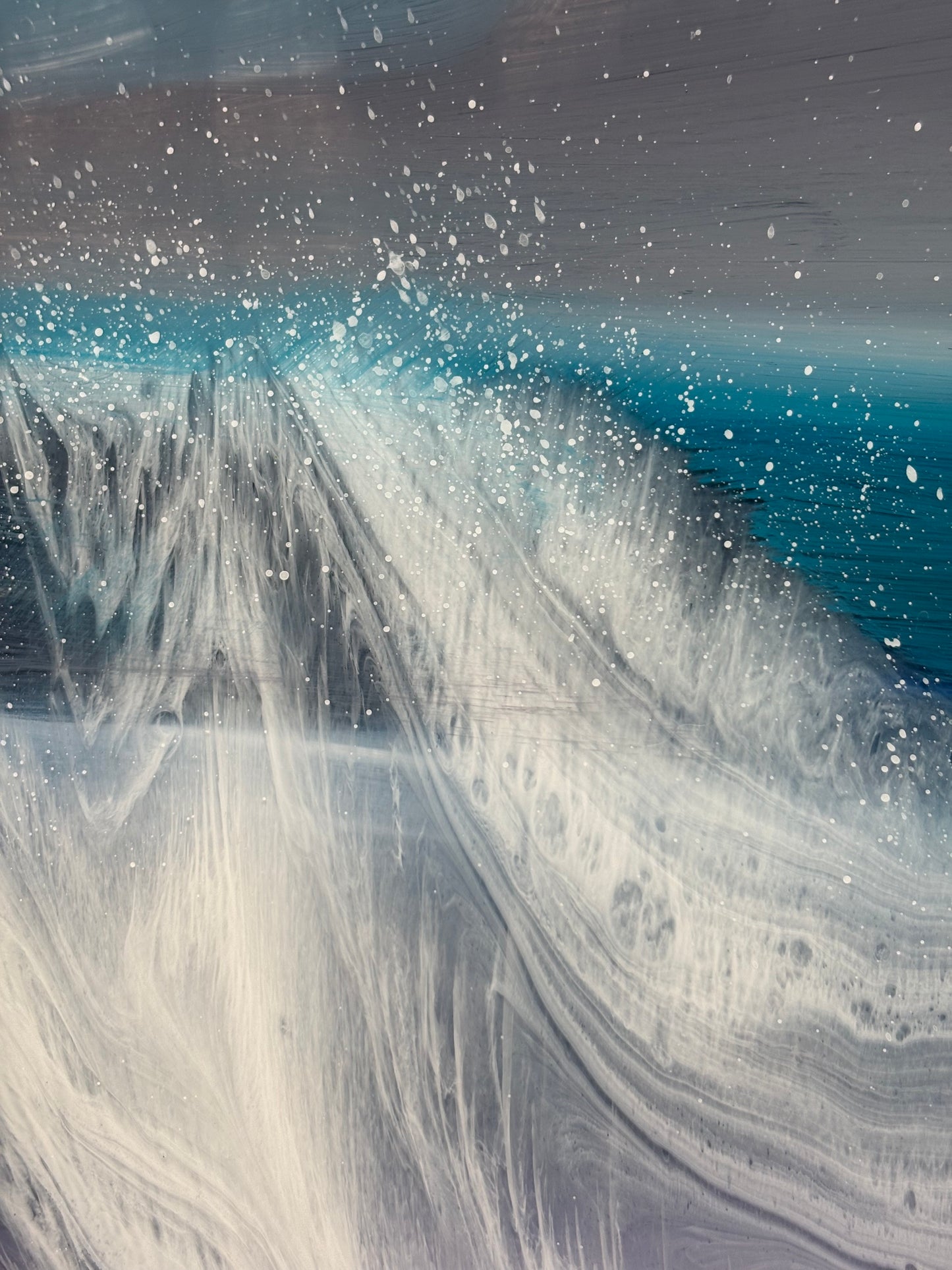 Sea of amethyst seascape | 40 cm