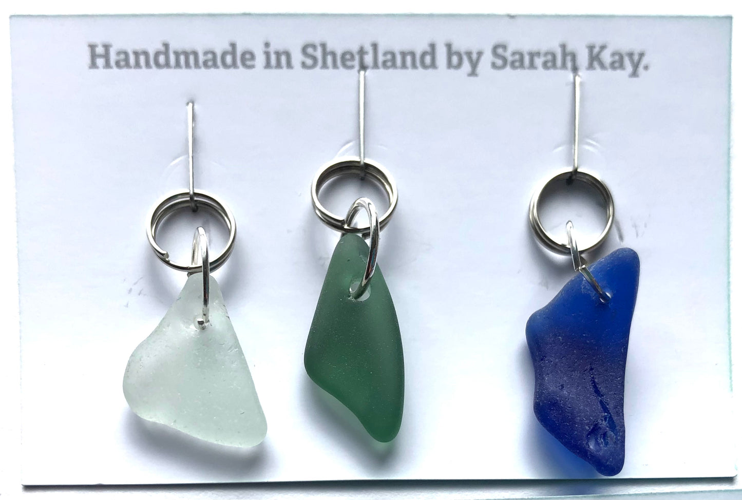 Sea Glass Stitch Markers