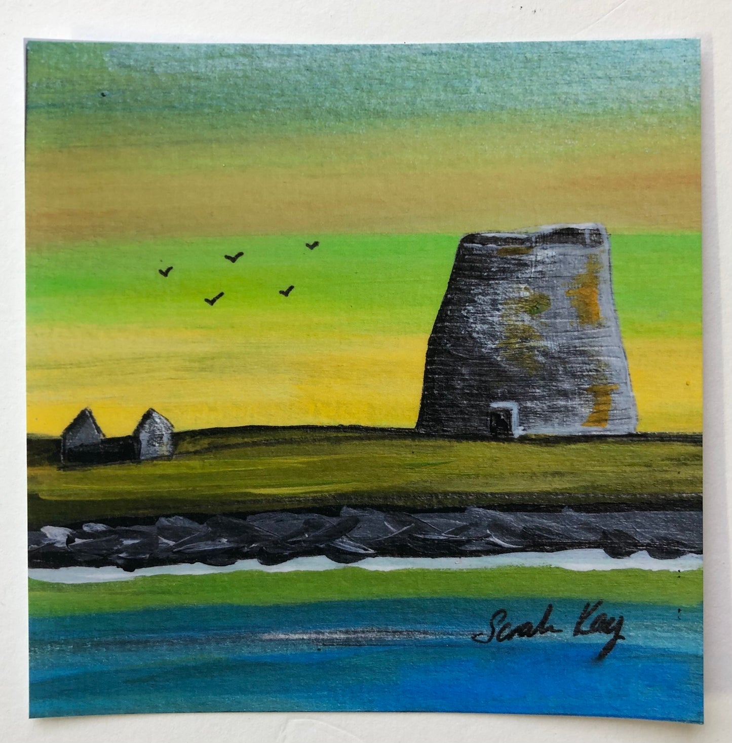 The Mousa Broch- framed print.