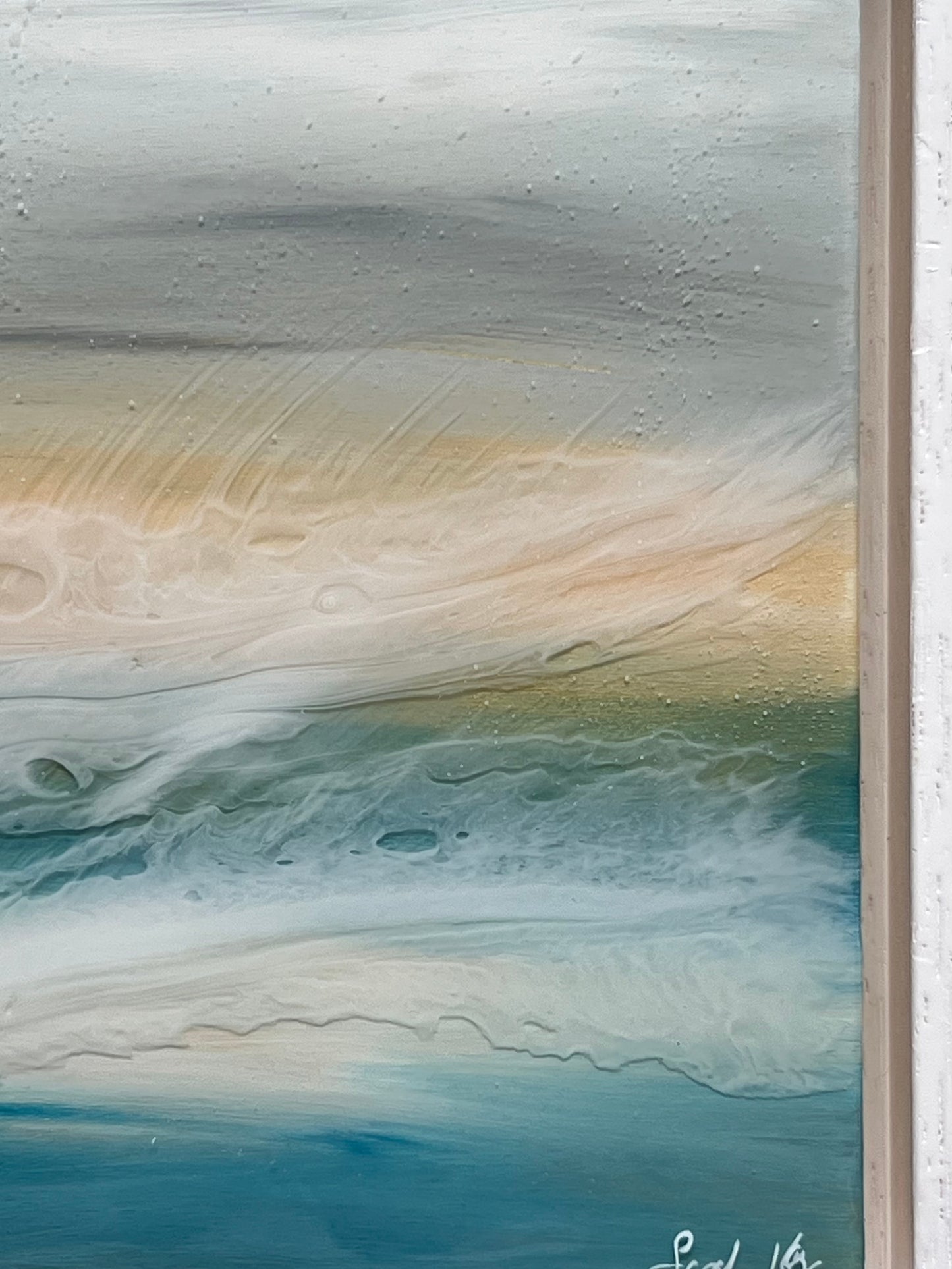 Shetland light Resin seascape | Square