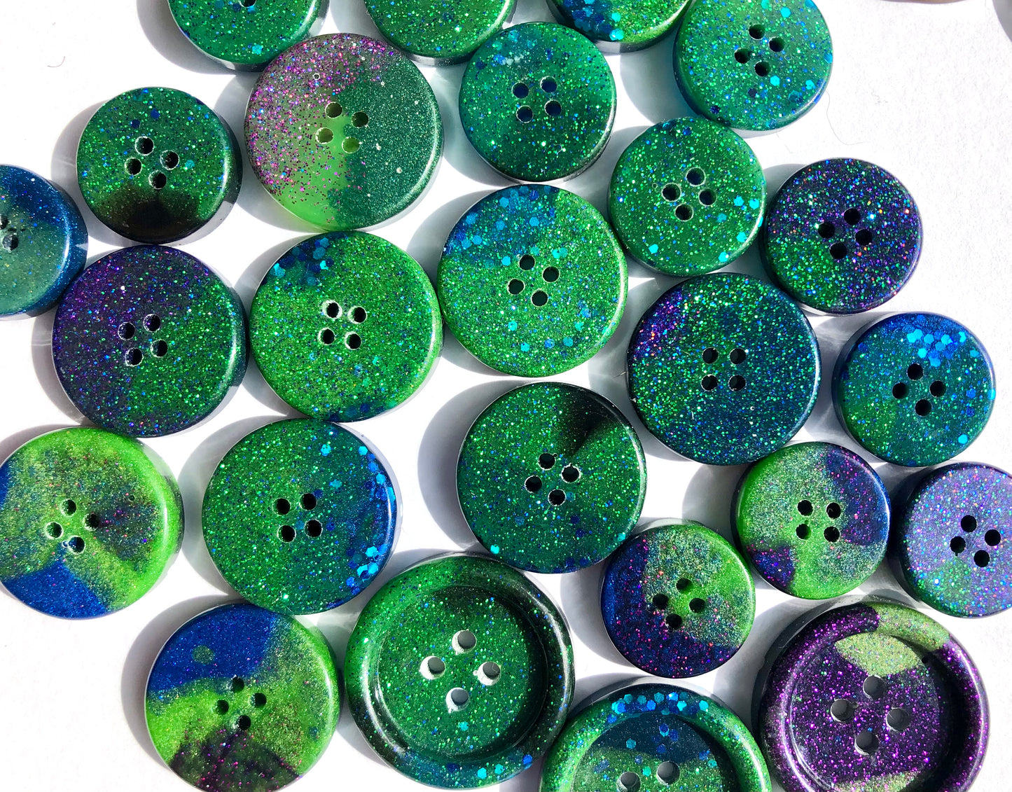 Shetland Mirrie Dancers Resin Buttons