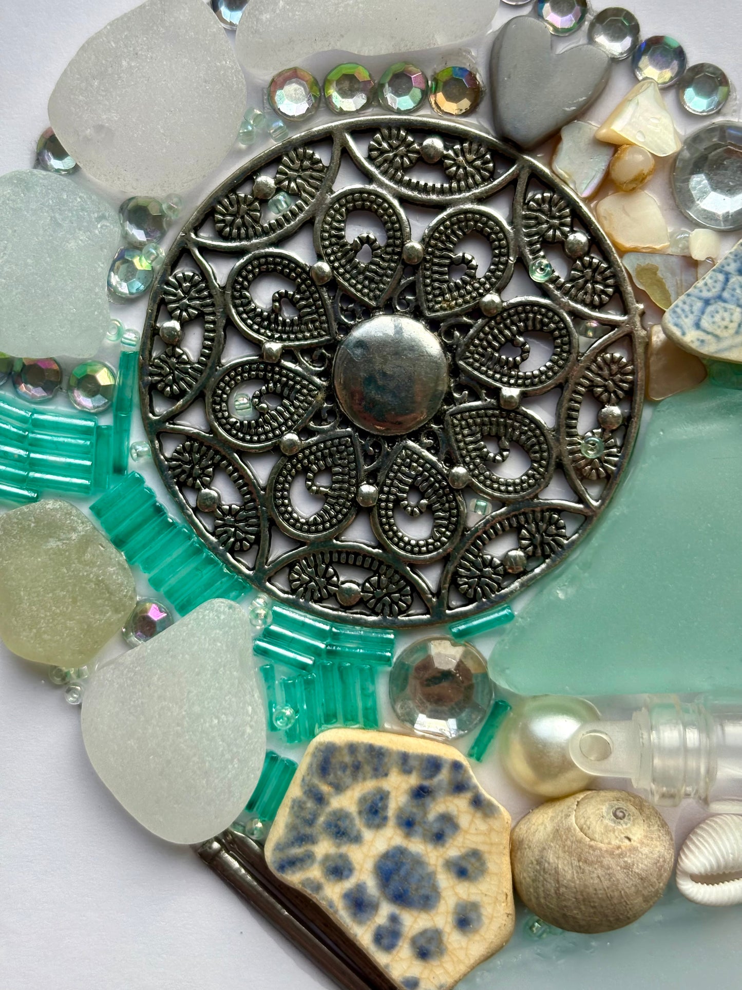 Heart beach Mosaic | greens