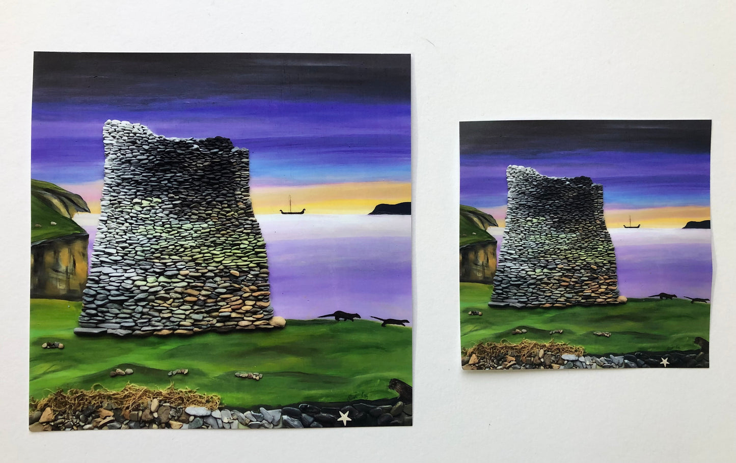 The Mousa Broch, Shetland Print