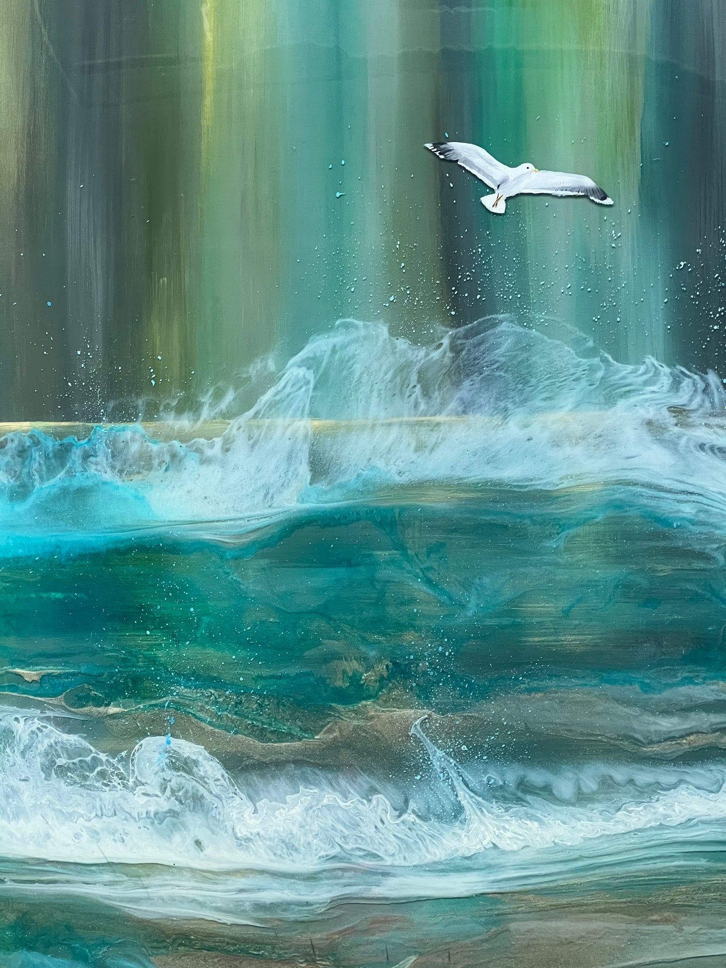 Spectacular Shetland Aurora Seascape.