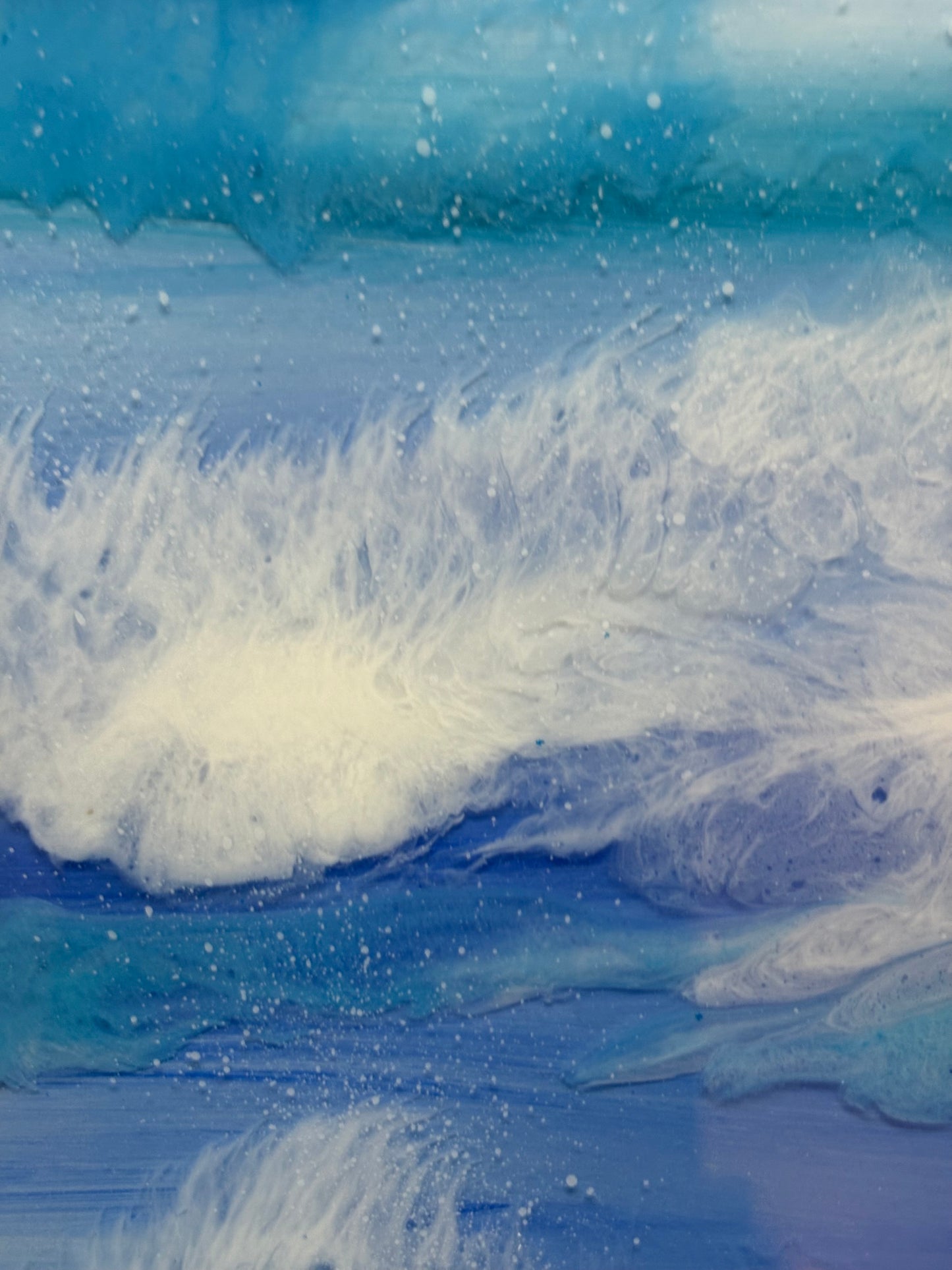 ‘Whispers of the tide” resin seascape