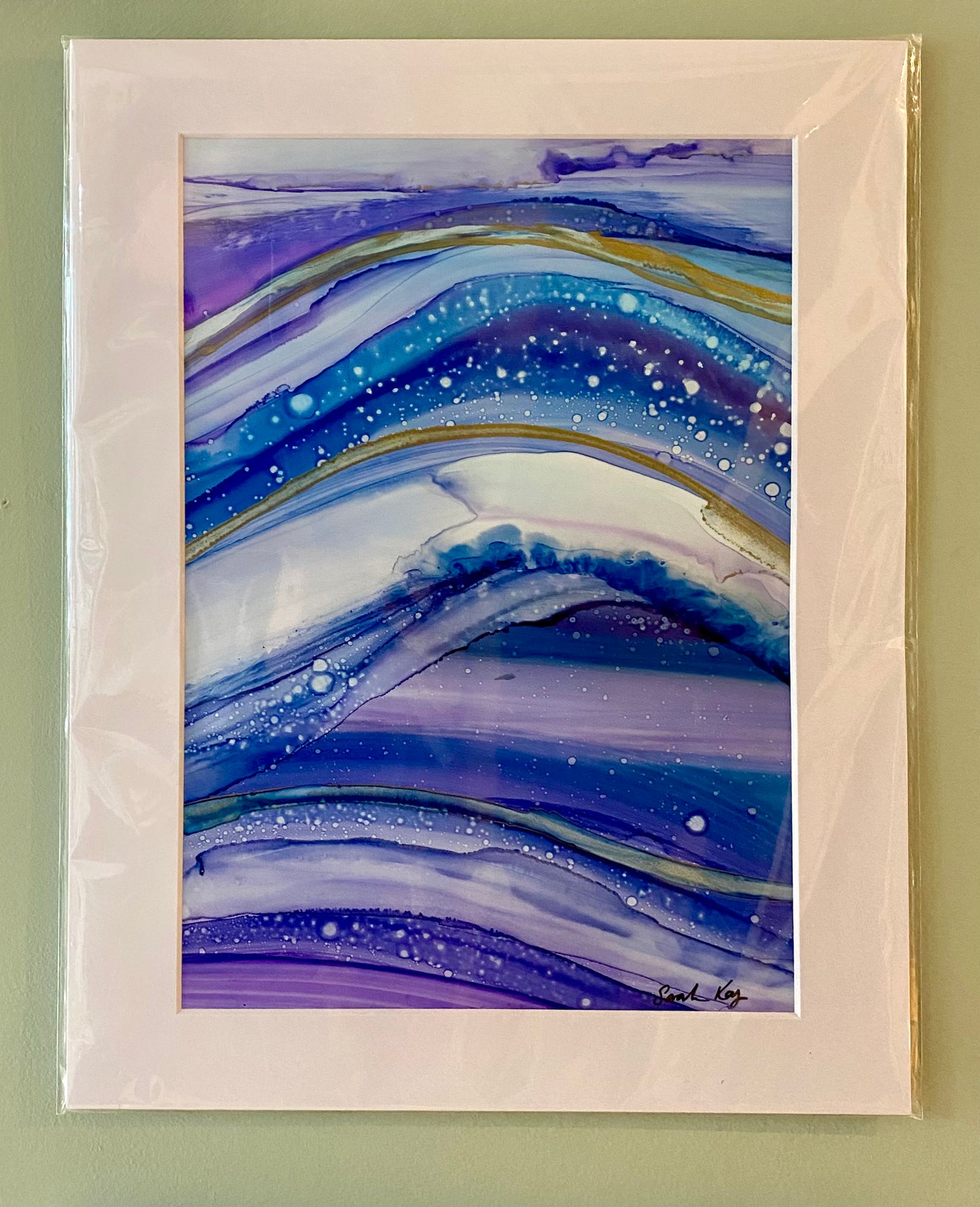 Winter snow inspired Ink Painting