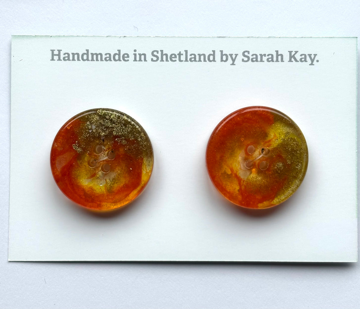 Shetland sunset buttons